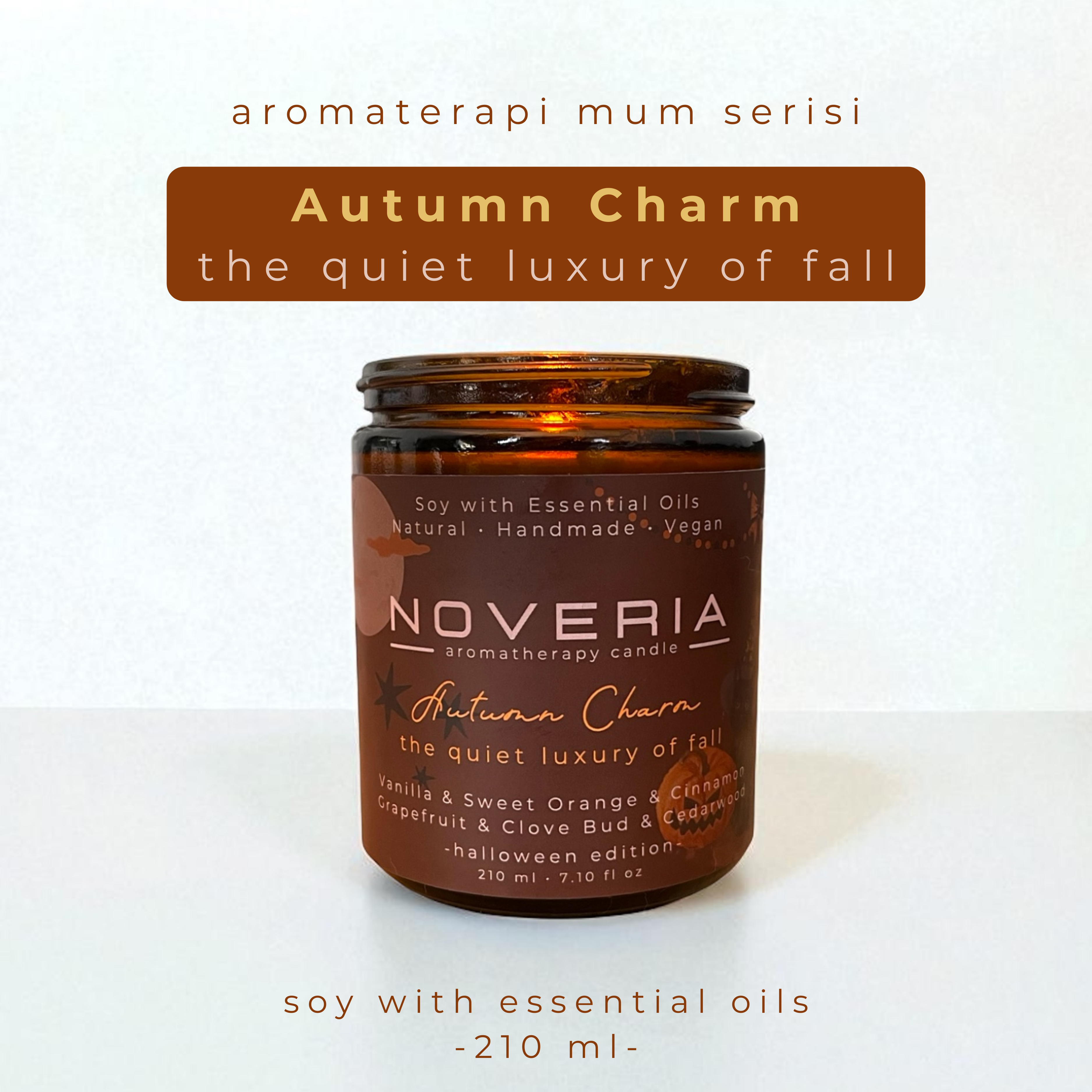 Aromaterapi Soya Mum - Doğal ve Vegan - Autumn Charm - 210 ml