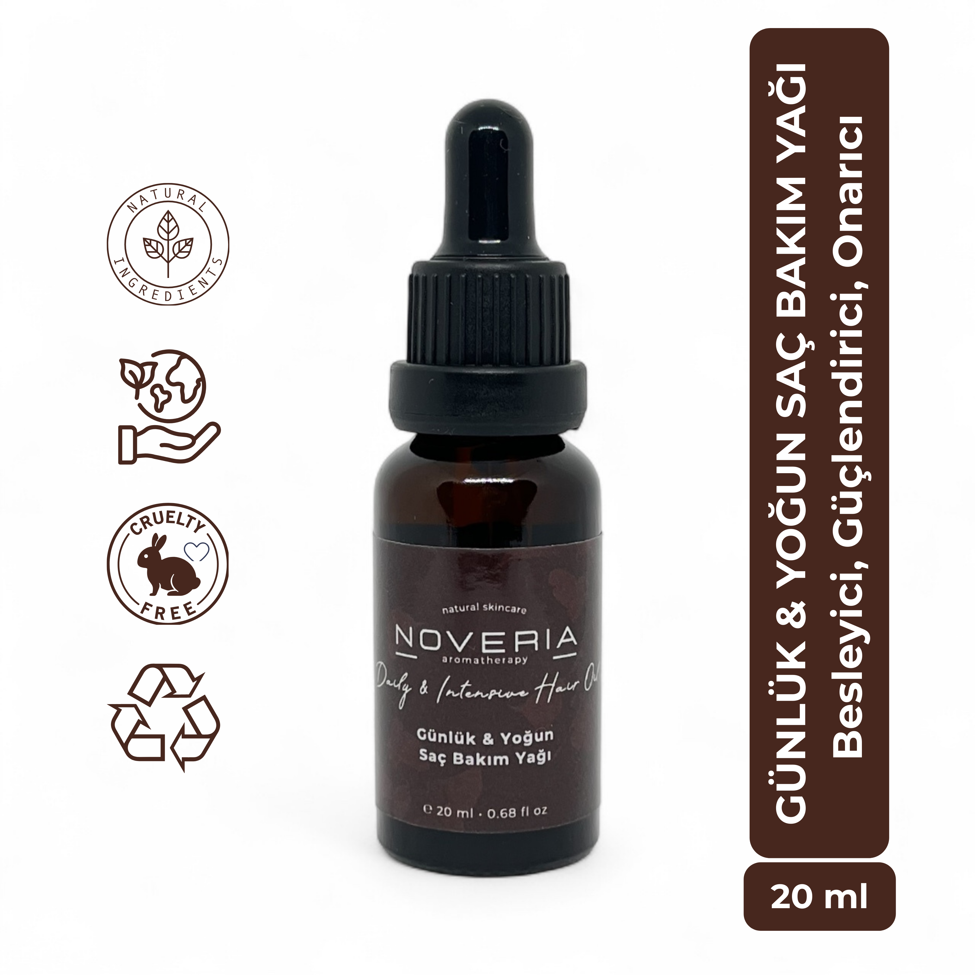 Günlük ve Yoğun Saç Bakım Yağı - 20 ml