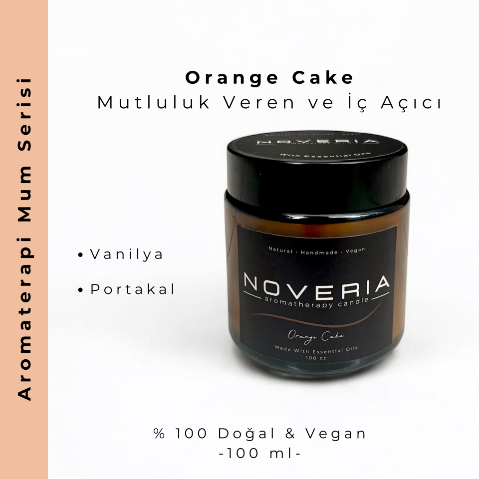 Aromaterapi Soya Mum - Doğal Ve Vegan - Orange Cake - 100 ml
