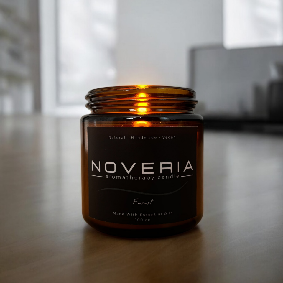 Forest – Sedir Ağacı & Limon Aromaterapi Soya Mum | Doğal, Vegan 100 ml