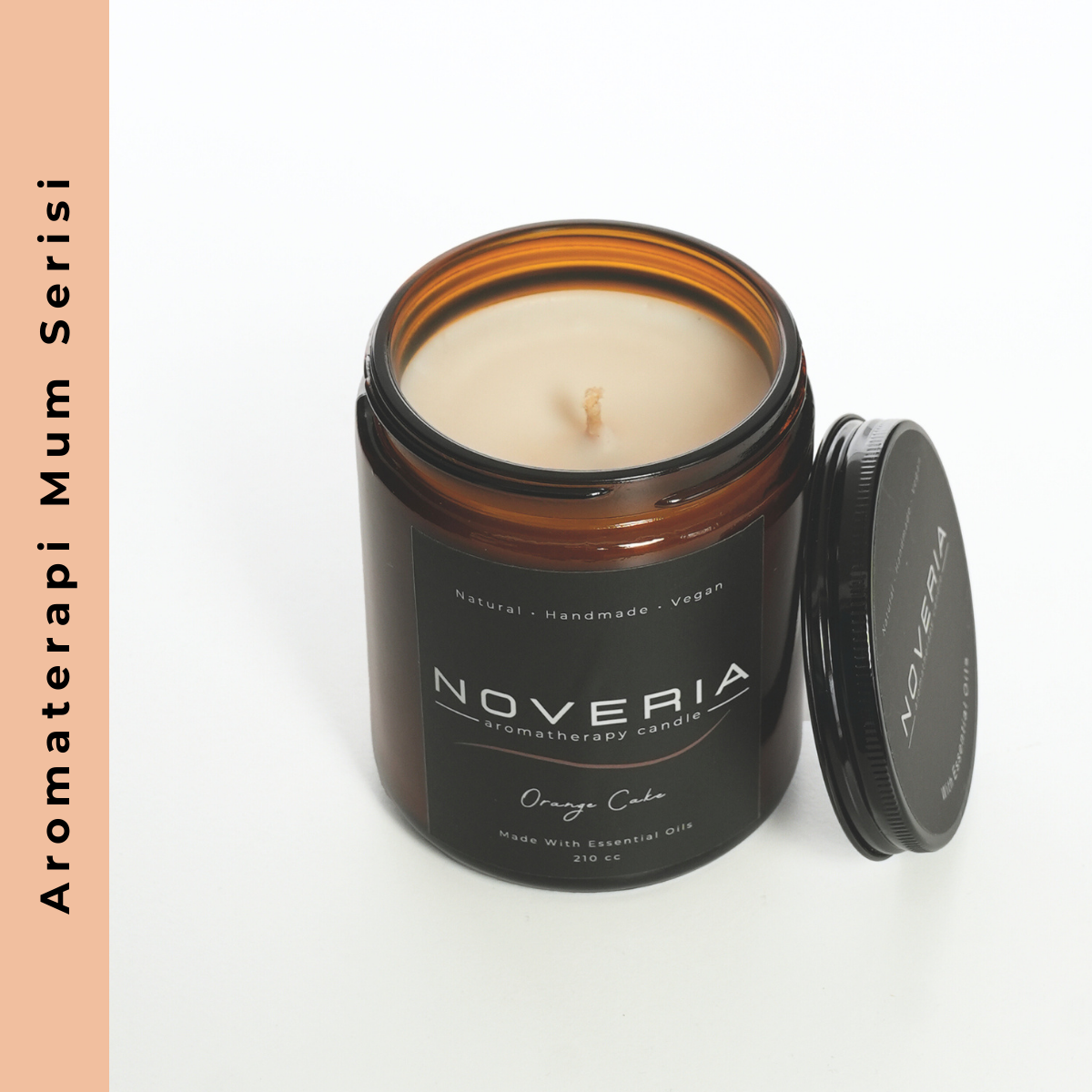 Orange Cake – Portakal & Vanilya Aromaterapi Soya Mum | Doğal, Vegan 210 ml
