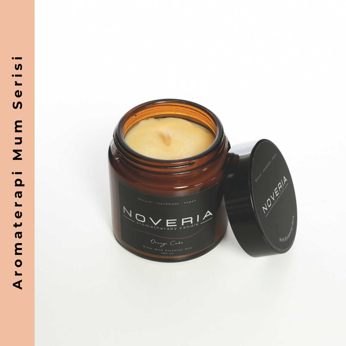 Orange Cake – Portakal & Vanilya Aromaterapi Soya Mum | Doğal, Vegan 100 ml