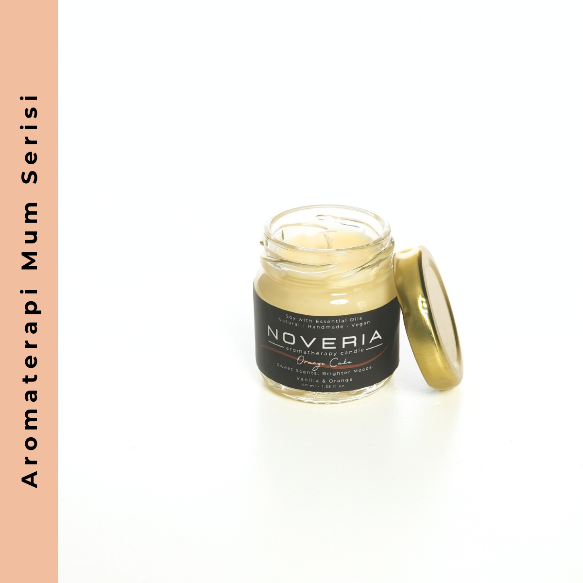 Orange Cake – Portakal & Vanilya Aromaterapi Soya Mum | Doğal, Vegan 40 ml