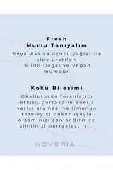 Fresh – Okaliptüs, Portakal & Limon Aromaterapi Soya Mum | Doğal, Vegan 100 ml
