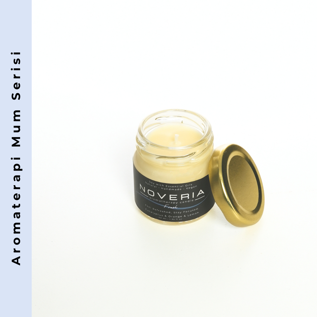 Fresh – Okaliptüs, Portakal & Limon Aromaterapi Soya Mum | Doğal, Vegan 40 ml