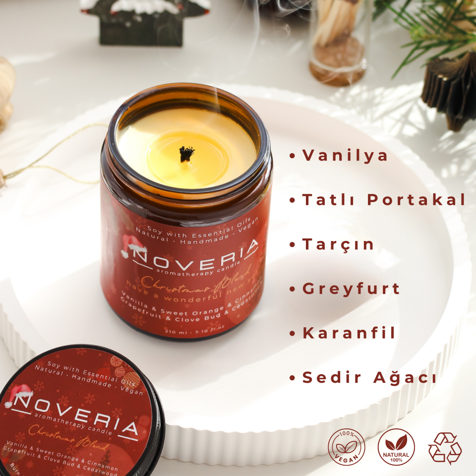 Aromaterapi Soya Mum - Doğal ve Vegan - Christmas Blend - 210 ml